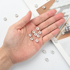 Eisen Strass Abstandsperlen&nbsp;X-RB-A008-8MM-S