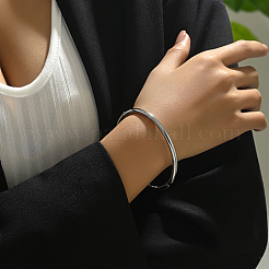 Bracciali semplici in acciaio inossidabile 201 anti-ossidazione&nbsp;JJ8436-1