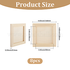 Marco de fotos de arcilla con decoración de madera para niños DIY&nbsp;WOOD-WH20008-07E