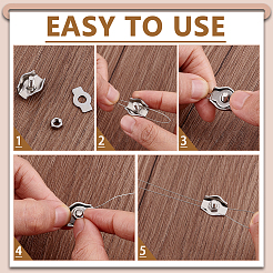 30 Stück 304 Edelstahl Drahtseil Kabelclip Klemme&nbsp;STAS-GA0002-04