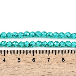 Perlas de hematita sintéticas no magnéticas galvanizadas con pintura para hornear&nbsp;G-H072-A01-01J