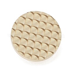 Textur Thema rund Messing Stempel Kopf&nbsp;AJEW-M036-01A-G