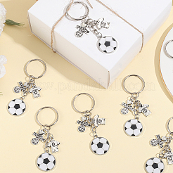 20 llavero de fútbol de aleación esmaltada&nbsp;KEYC-SC00001