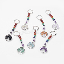 Llavero de chakra de piedras preciosas&nbsp;KEYC-P037-A