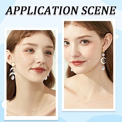36 pièce de 3 tailles de boucles d'oreilles à tige rondes plates en acier inoxydable 304 avec placage ionique (IP)&nbsp;STAS-SP0001-59G