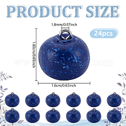 24 Stück Harzminiaturen Blaubeere&nbsp;AJEW-NB0009-14