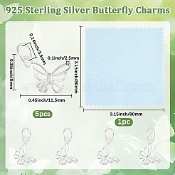 5 pièce 925 breloques en argent sterling&nbsp;STER-BBC0009-44C
