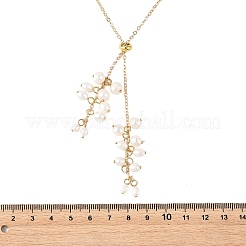 Collares tipo lariat de perlas cultivadas naturales de agua dulce&nbsp;NJEW-TA00264