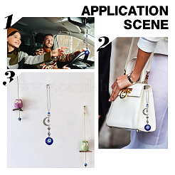 Decorazione pendente in vetro&nbsp;HJEW-DR00009