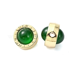 Perle di resina in lega di placcatura a cremagliera&nbsp;RESI-Z027-01G-03