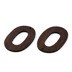 Pendentifs en bois de wengé naturel&nbsp;WOOD-T023-66