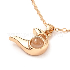 Set di collane con ciondolo a cuore in lega di placcatura a cremagliera&nbsp;NJEW-B081-05
