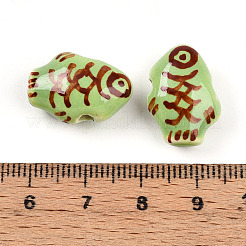 Abalorios de porcelana hechas a mano&nbsp;PORC-N009-07A