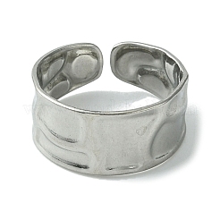 Bague de manchette ouverte en acier inoxydable 304 anti-ternissement&nbsp;RJEW-L110-019P