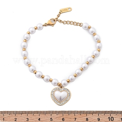 Ionenplattierung (IP) 304 Edelstahl-Charm-Armbänder für Frauen&nbsp;BJEW-P345-04G