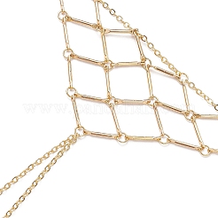 Messing-Kabelketten-Ringarmbänder für Frauen&nbsp;BJEW-JB11484-01