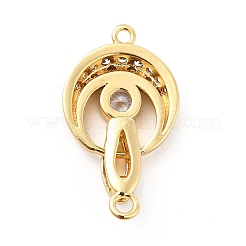 Placcatura a cremagliera in ottone con pavé di zirconi chiari ripiegati su fermagli&nbsp;KK-K270-04G