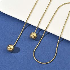 Lariat-Halsketten aus rundem&nbsp;NJEW-D269-02G