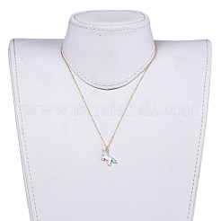 Collane con pendente smaltato in lega di unicorno&nbsp;NJEW-JN02574
