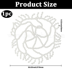 Casquette de protection en maille imitation perle ABS&nbsp;AJEW-WH20017-84