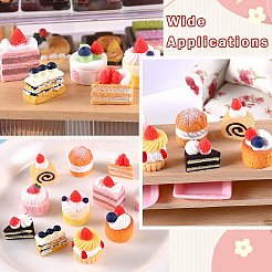 44 Stück 11 Stile Kuchen Miniatur Ornamente&nbsp;DJEW-CJ0001-29