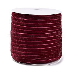 Ruban de velours simple face à paillettes scintillantes&nbsp;SRIB-Q023-01B-01
