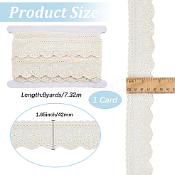 8 mètre de bordure en dentelle creuse plate en polyester&nbsp;OCOR-GF0006-07A