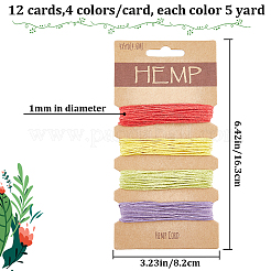 12 Stück 12 Farben Baumwollfaden-Sets&nbsp;OCOR-GF0003-06