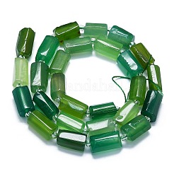 Chapelets de perles en agate d'onyx vert naturel&nbsp;G-K245-I05-A01