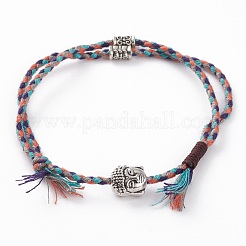 Bracelets multi-rangs en coton&nbsp;BJEW-JB05869