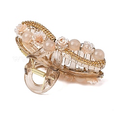 Haarspangen mit Krallen aus Harz und Strass&nbsp;PHAR-Z008-01C
