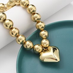 2 stücke 2 stile legierung herz anhänger halsketten set&nbsp;NJEW-P319-02G