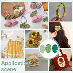30 Stück 10 Farben handgewebte Baumwollornament-Accessoires&nbsp;AJEW-FG0005-32