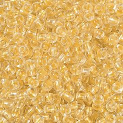 Transparente innenfarbene Glas-Saatperlen&nbsp;SEED-A032-04B