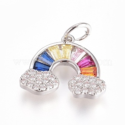 Colgante micropavé cubic zirconia de latón&nbsp;ZIRC-G166-26