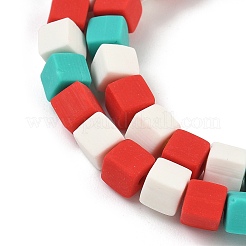 Brins de perles en argile polymère faites à la main pour Noël&nbsp;CLAY-F006-01C