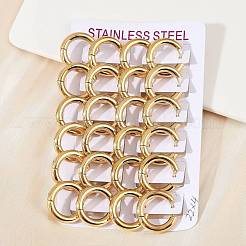 202 Edelstahl Polier Creolen&nbsp;EJEW-M106-02G-02-1