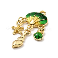 Pendentifs d'émail en alliage&nbsp;ENAM-G219-02B