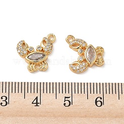 Ciondoli in ottone zirconi chiari micro pavé&nbsp;KK-P355-01B-G