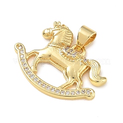Pendentifs en laiton zircon cubique transparent&nbsp;KK-A303-05A-G
