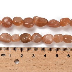 Natürliche Pfirsichmondstein Perlen Stränge&nbsp;X-G-P497-01E-69B