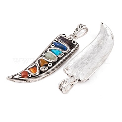 Chakra natürliches Tigerauge & Lapislazuli & Karneol & Amethyst & roter Jaspis & grüner Aventurin&nbsp;G-NH0025-05AS