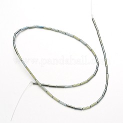 Electroplate non magnetici ematite sintetico fili di perline&nbsp;G-F300-37B-07