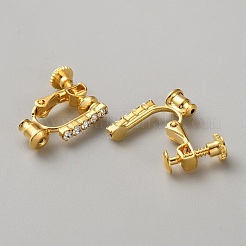 Risultati dell'orecchino a clip in ottone con micro pavé di zirconi cubici&nbsp;KK-WH20017-001G