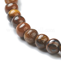 Natürlichen Tigerauge Perlen Stretch-Armbänder&nbsp;BJEW-A117-A-29