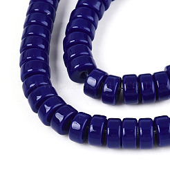Opake Volltonglasperlenstränge&nbsp;LS-GLAA-N026-3x6mm-09