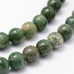 Natürliche afrikanische Jade Perlen Stränge&nbsp;G-P326-12-6mm