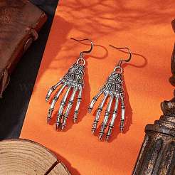 Ohrringe mit Totenkopf-Motiv und Halloween-Motiv&nbsp;EJEW-JE06070