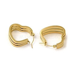 Orecchini a cerchio in acciaio inossidabile 304 per donna&nbsp;EJEW-B054-19G-04