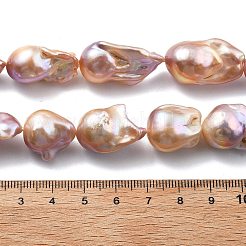 Brins de perles naturelles nucléées&nbsp;PEAR-B004-15C-04D